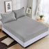 PROTECTOR IMPERMEABLE DE 3 PIEZAS PARA CAMA 60 O 54 (QUEEN o MATRIMONIAL)COLOR GRIS